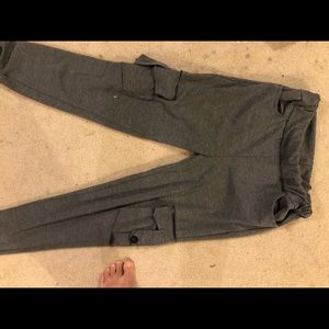 Sweat pant type yoga pants